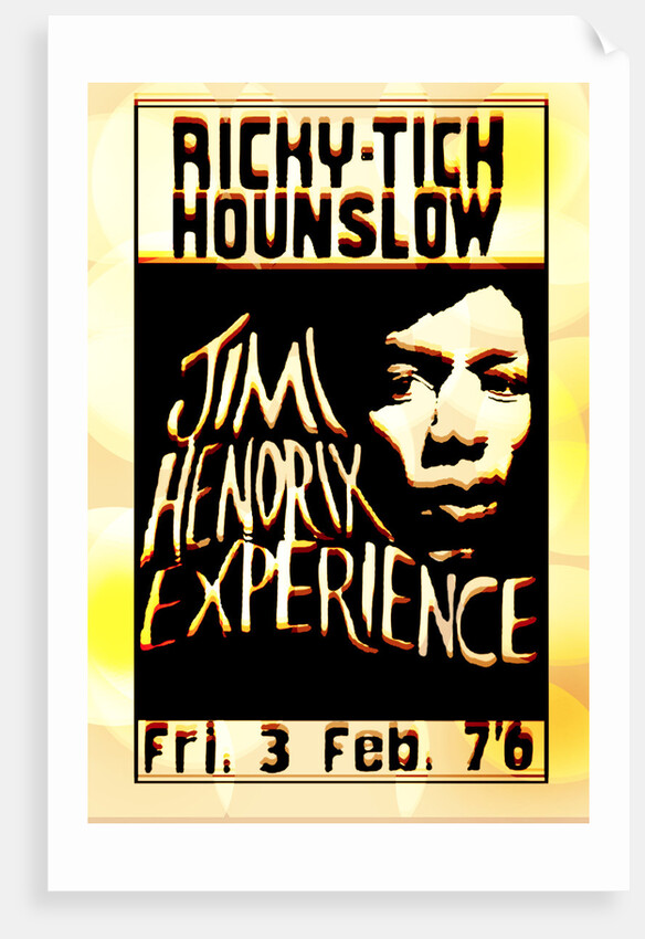 Jimi Hendrix Experience Poster (Distressed Look) by Rokpool